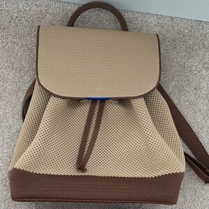 Rothy’s Cinch Backpack – Tan (Like New!)